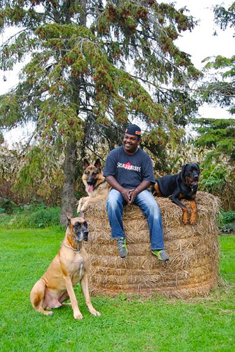 Roger Richards with his Trained Dogs at TorontoK9Center.com